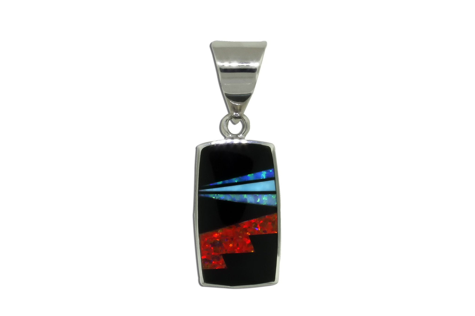 Native American Jewelry - David Rosales Red Moon Pendant