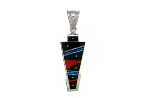 Native American Jewelry - David Rosales Red Moon Pendant