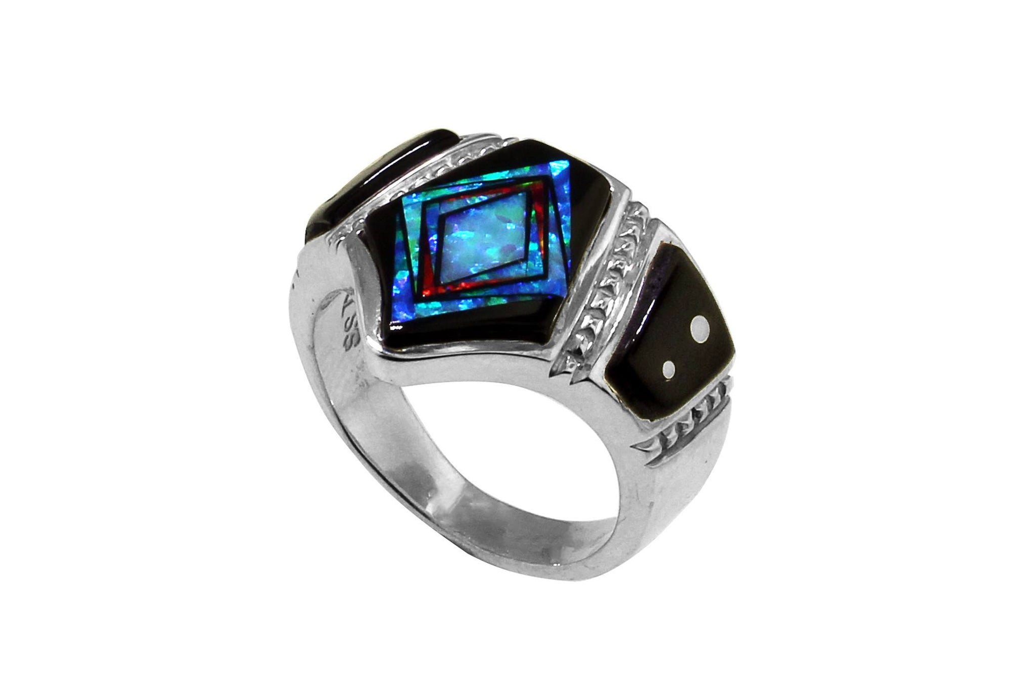 Native American Jewelry - David Rosales Red Moon Ring