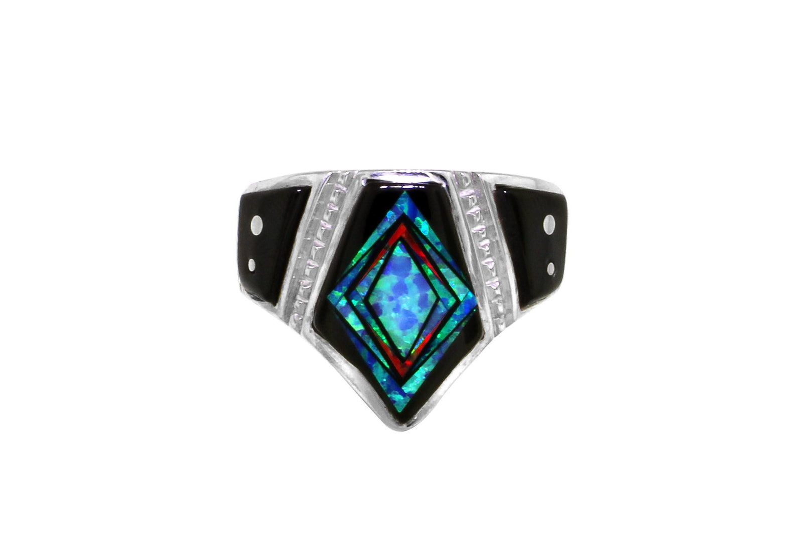 Native American Jewelry - David Rosales Red Moon Ring