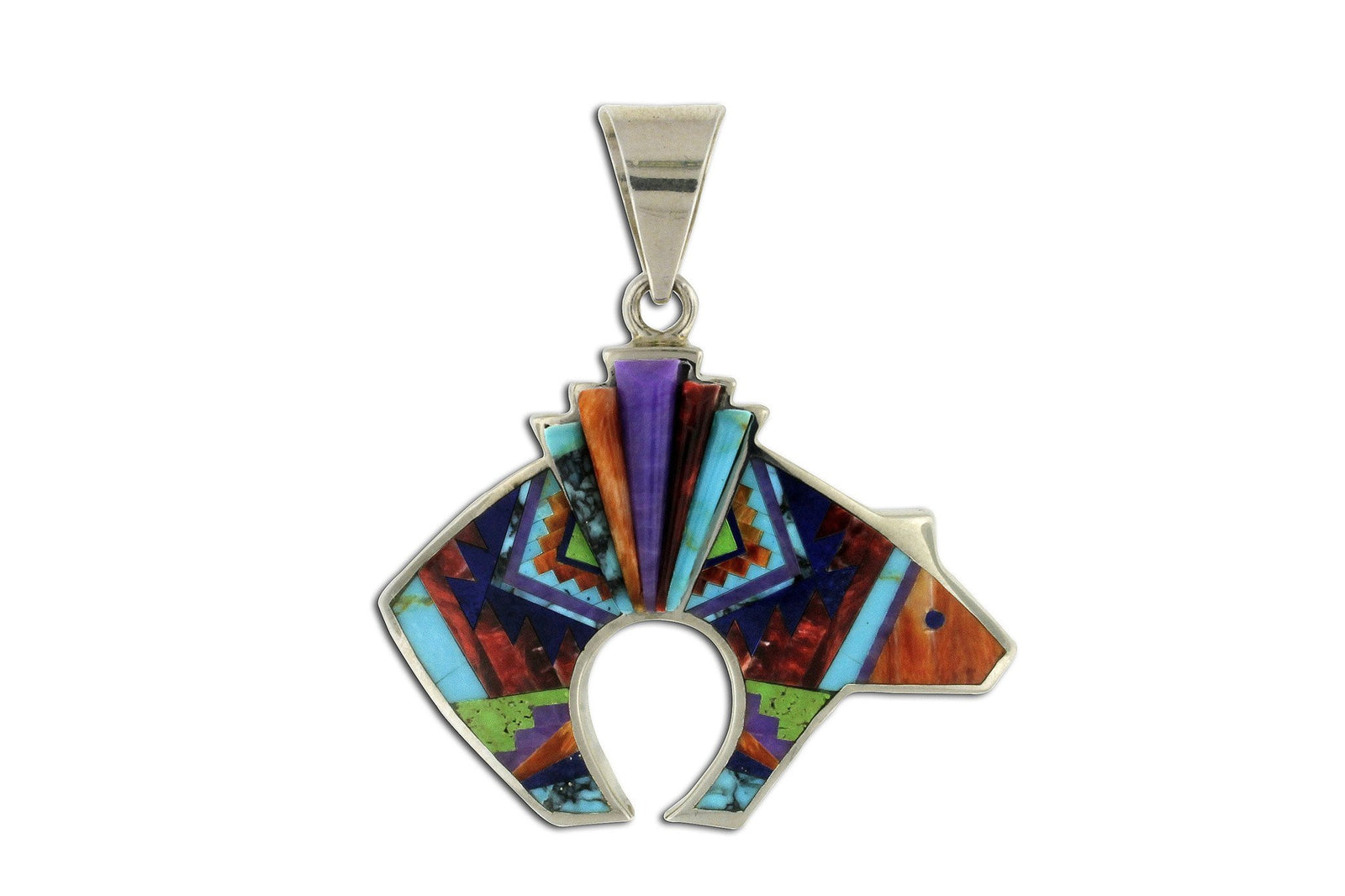 Native American Jewelry - David Rosales Reversible Bear Pendant