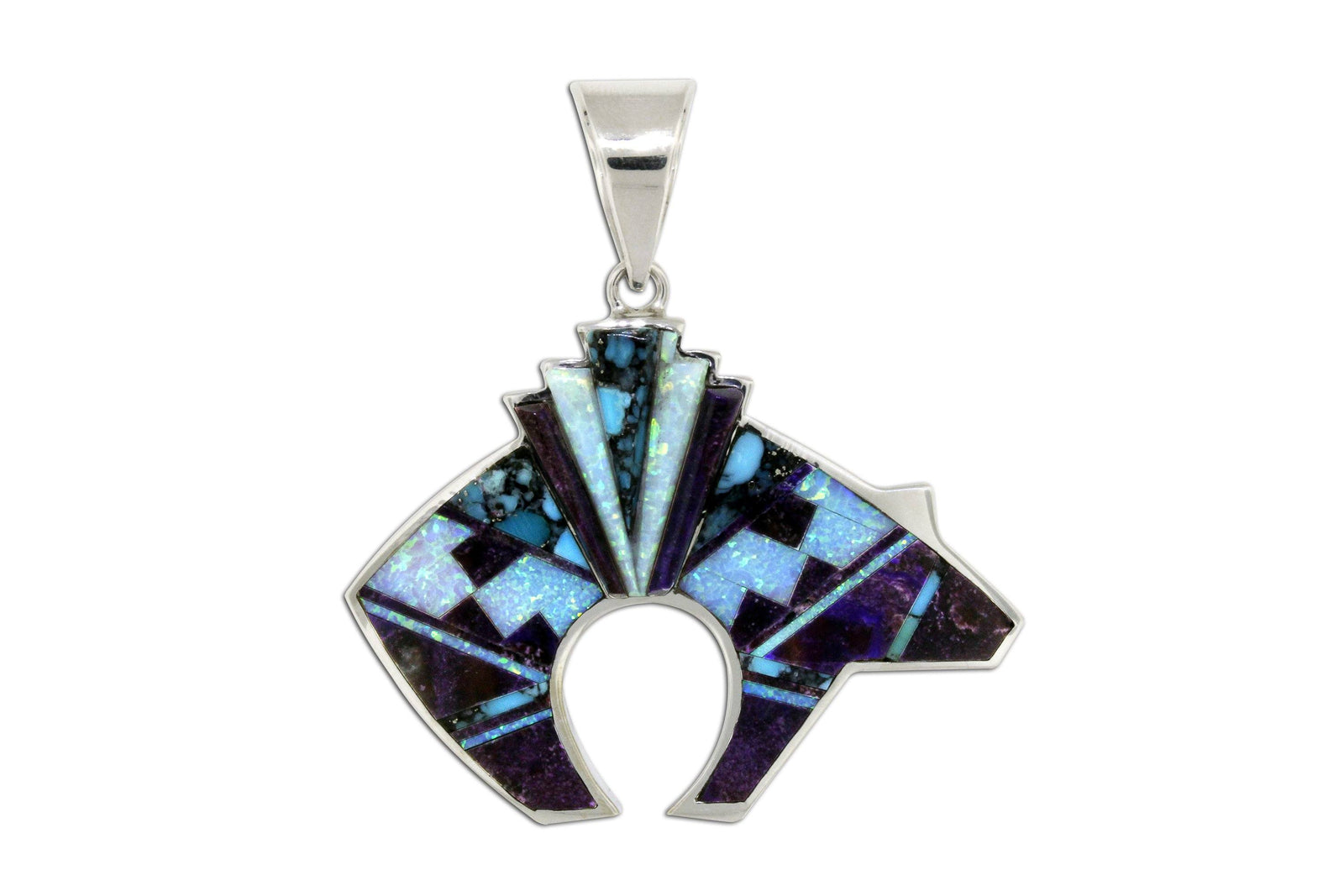 Reversible Bear Pendant - Shadow Peak Collection - Native American Jewelry