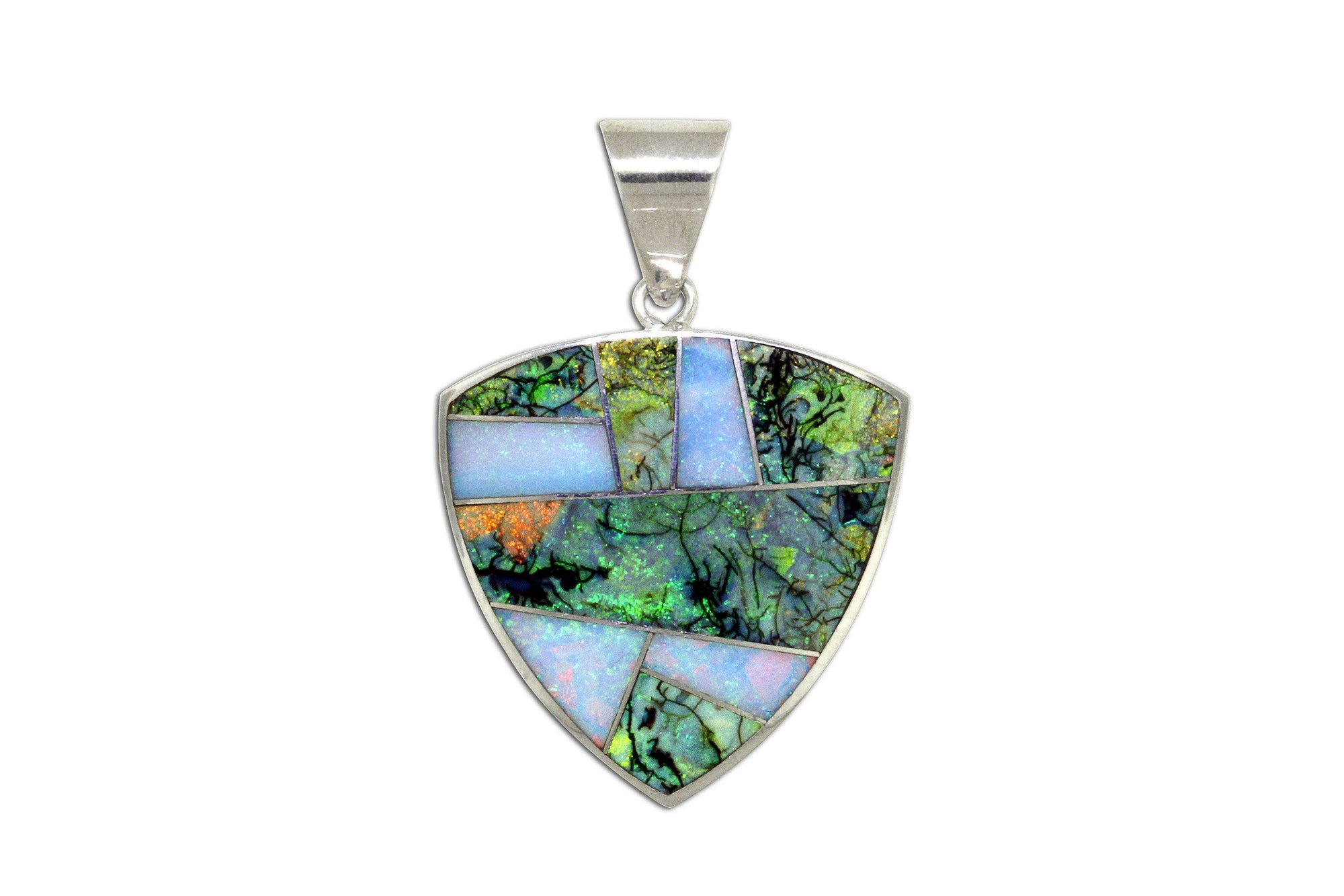 David Rosales Opal Pendant - Native American Jewelry