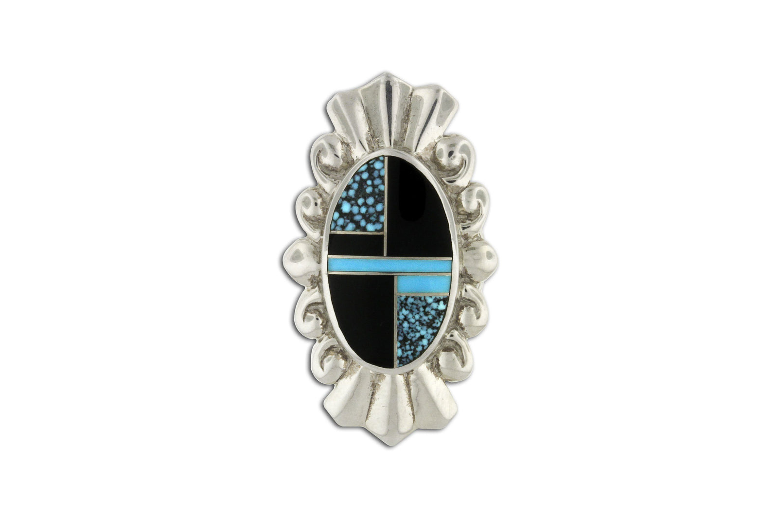 David Rosales Shadow Peak Ring - Native American Turquoise Jewelry