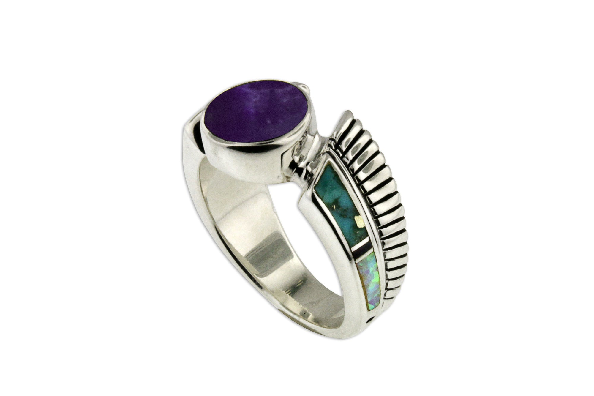 Native American Jewelry - David Rosales Shalako Winged Ring