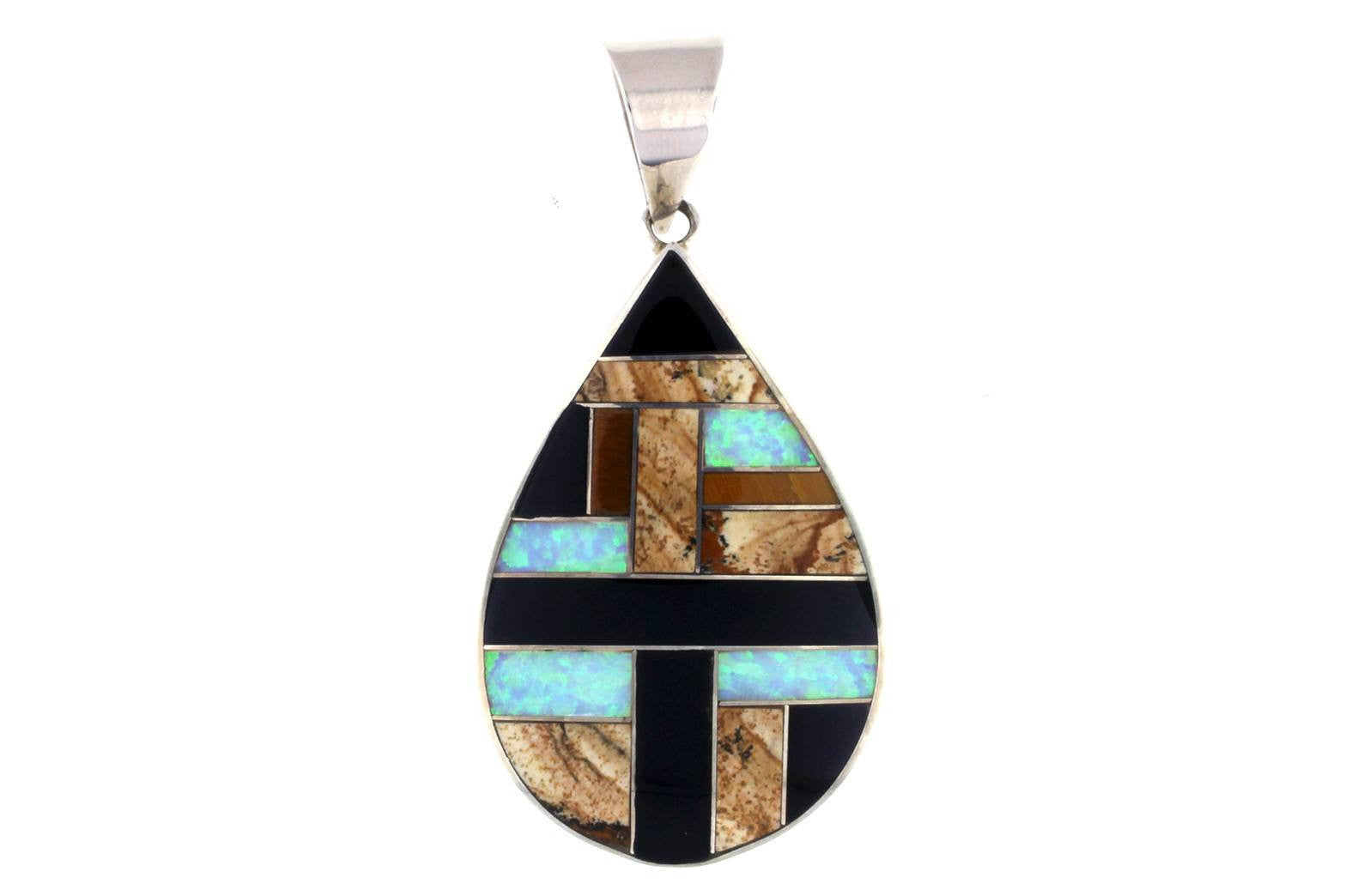 Native American Jewelry - David Rosales Teardrop Pendant