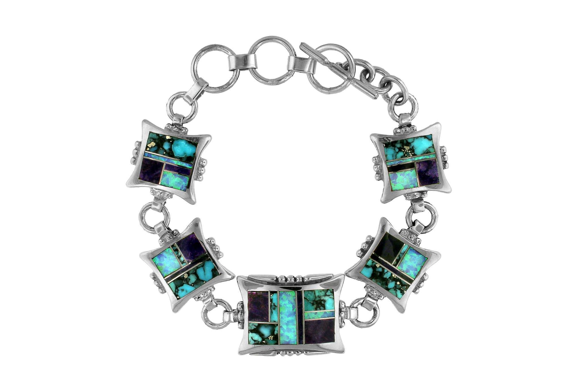 David Rosales Shalako Bracelet - Native American Turquoise Jewelry