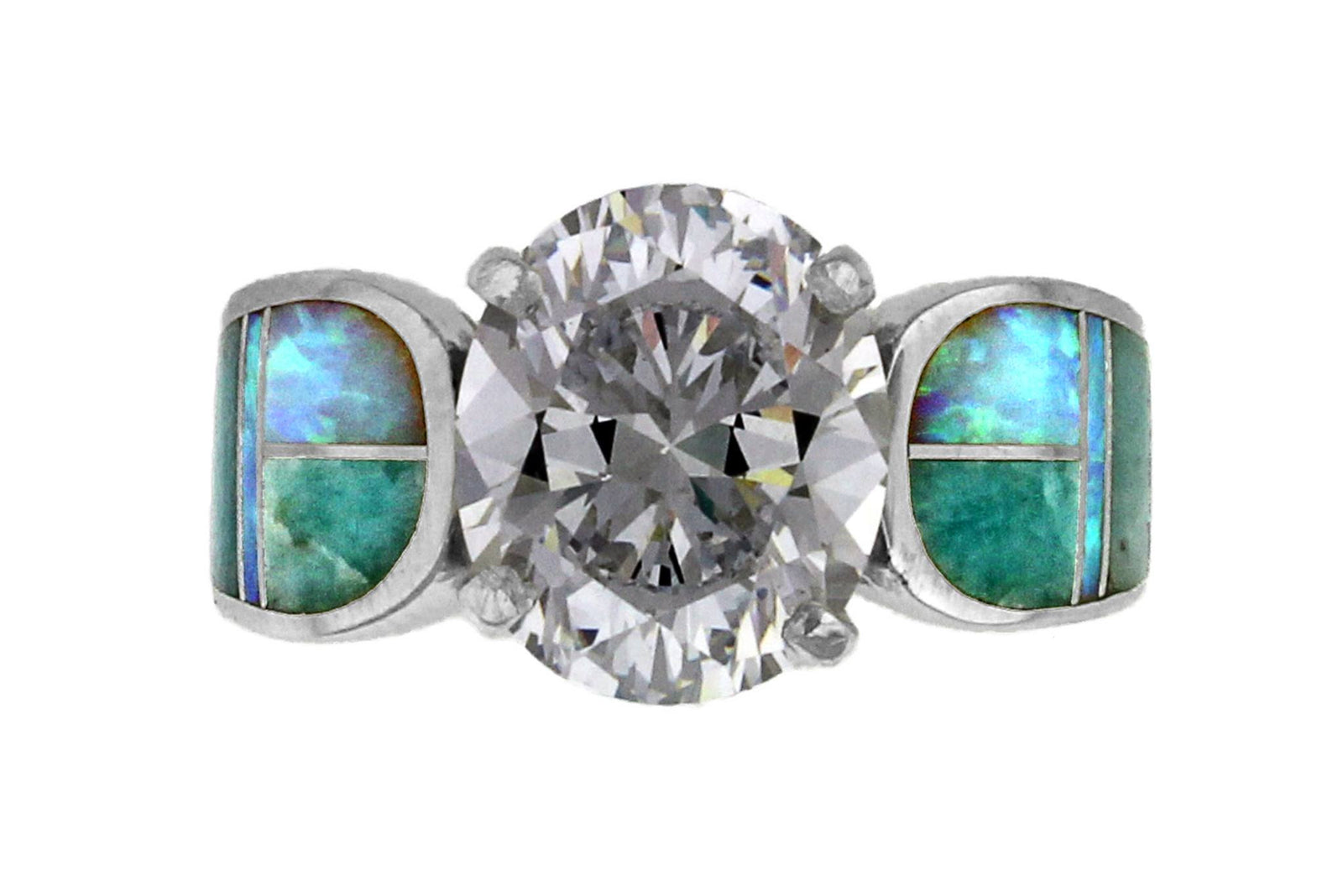 David Rosales Amazing Light CZ Ring - Native American Jewelry