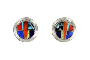 David Rosales Indian Summer Stud Earrings - Native American Jewelry