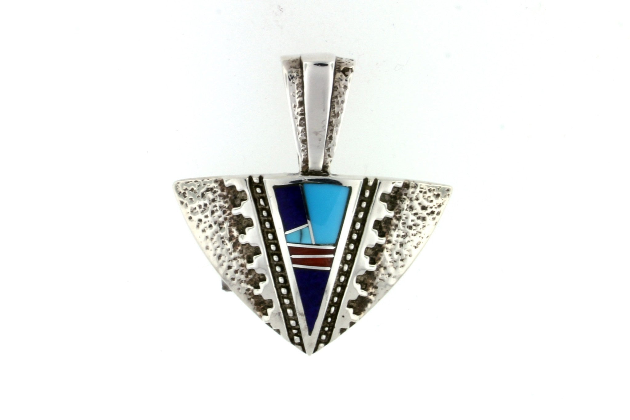 CLEARANCE Turquoise Arrow Pendants With Howlite Inlay Turquoise