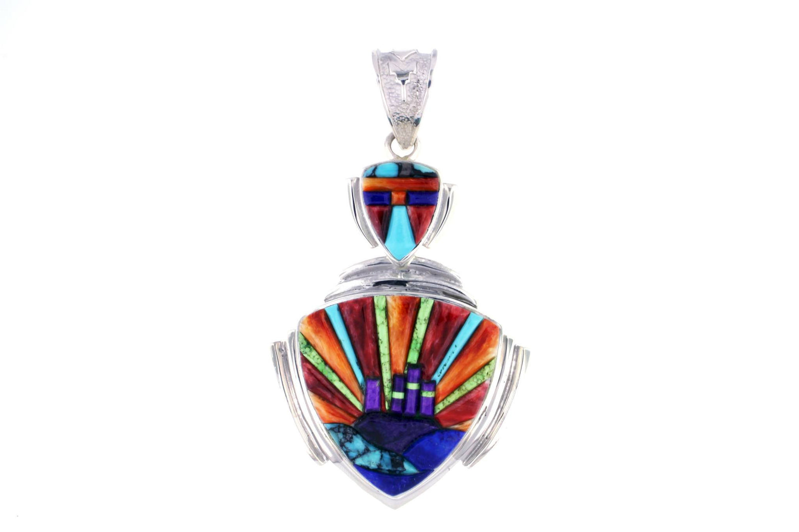 David Rosales Sunburst Pendant - Native American Jewelry