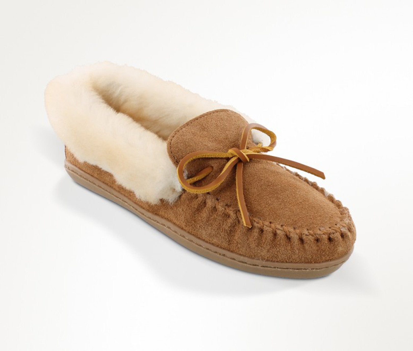 Minnetonka suede moccasin mule best sale with studs