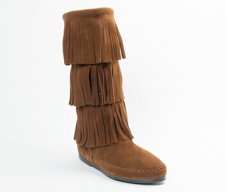 Calf Hi 3-Layer Fringe Boot - Stagecoach Jewelry