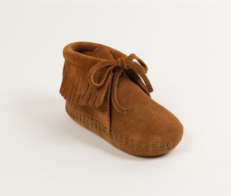 Moccasin - Fringe Bootie