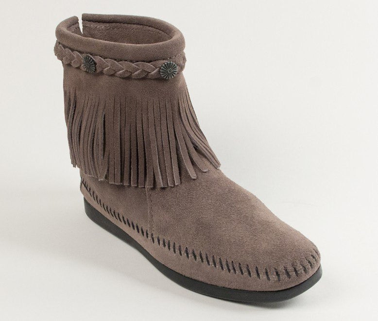 Moccasin - Hi Top Back Zip Boot