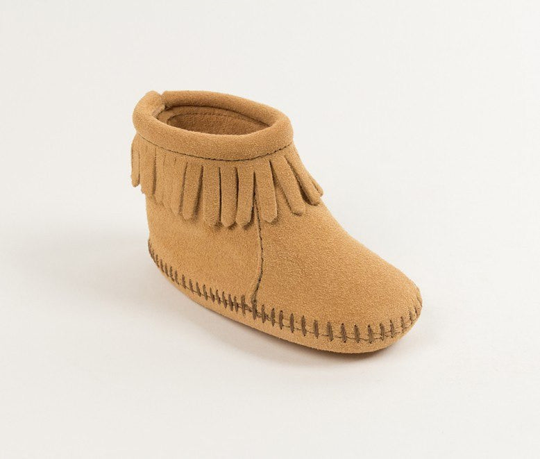 Moccasin - Velcro Back Flap Bootie