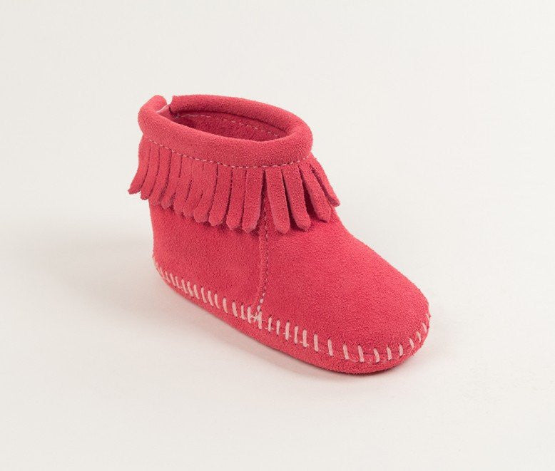 Minnetonka baby moccasins hot sale rose gold