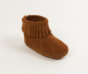 Moccasin - Velcro Back Flap Bootie