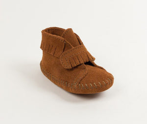 Moccasin - Velcro Front Strap Bootie