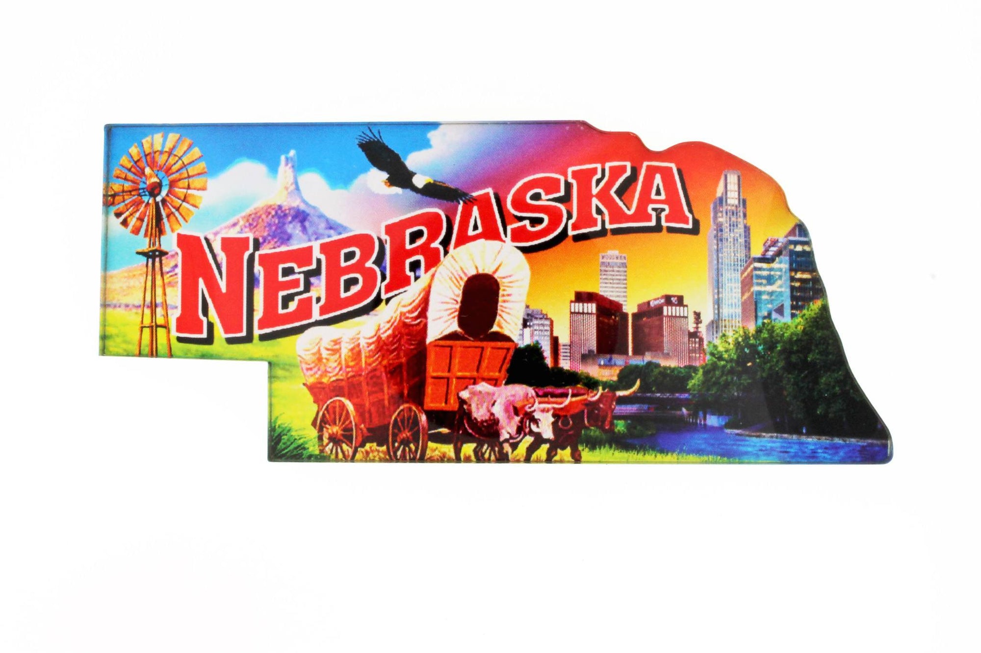Souvenir - Acrylic Nebraska Magnet