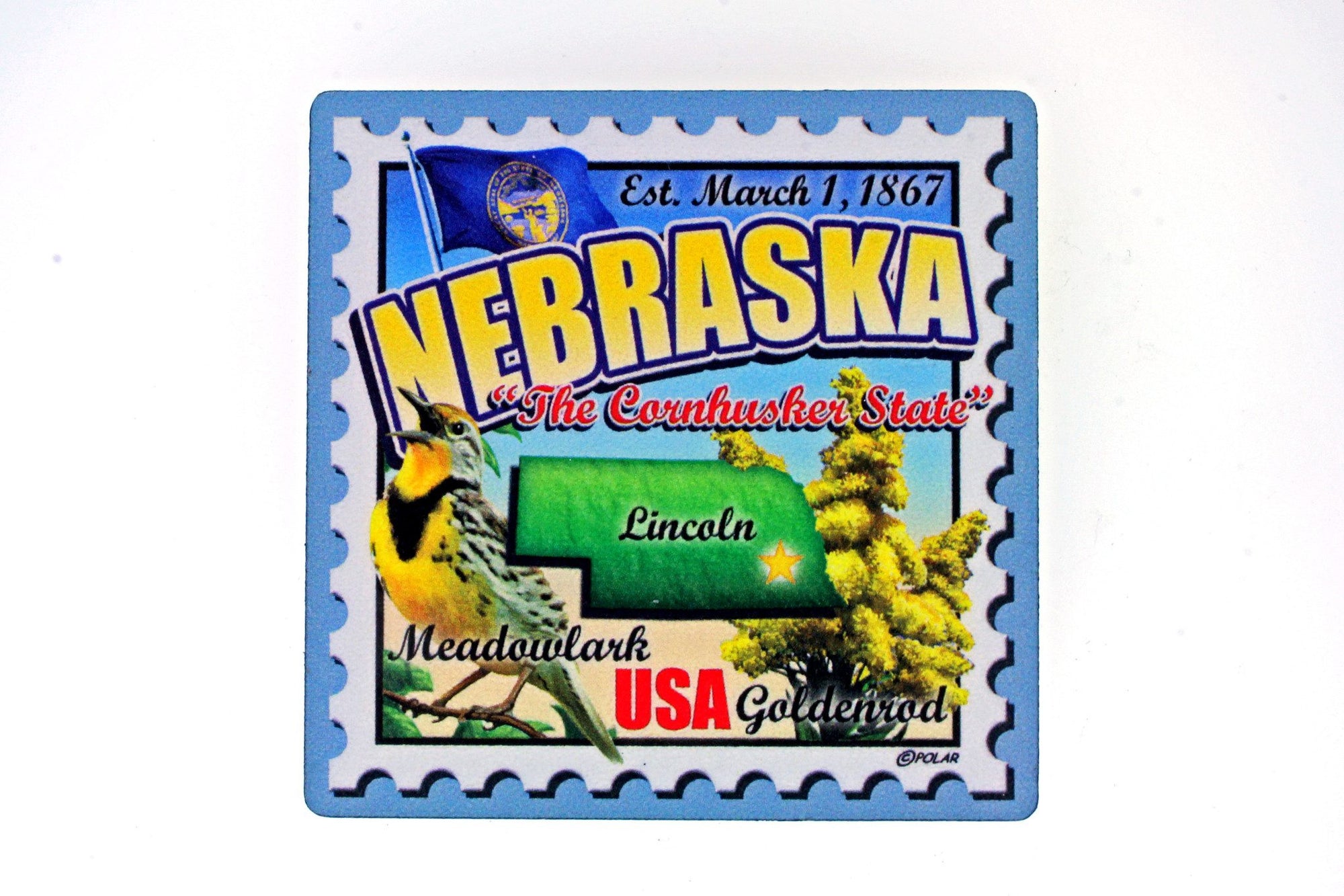Souvenir - Nebraska "The Cornhusker State" Magnet