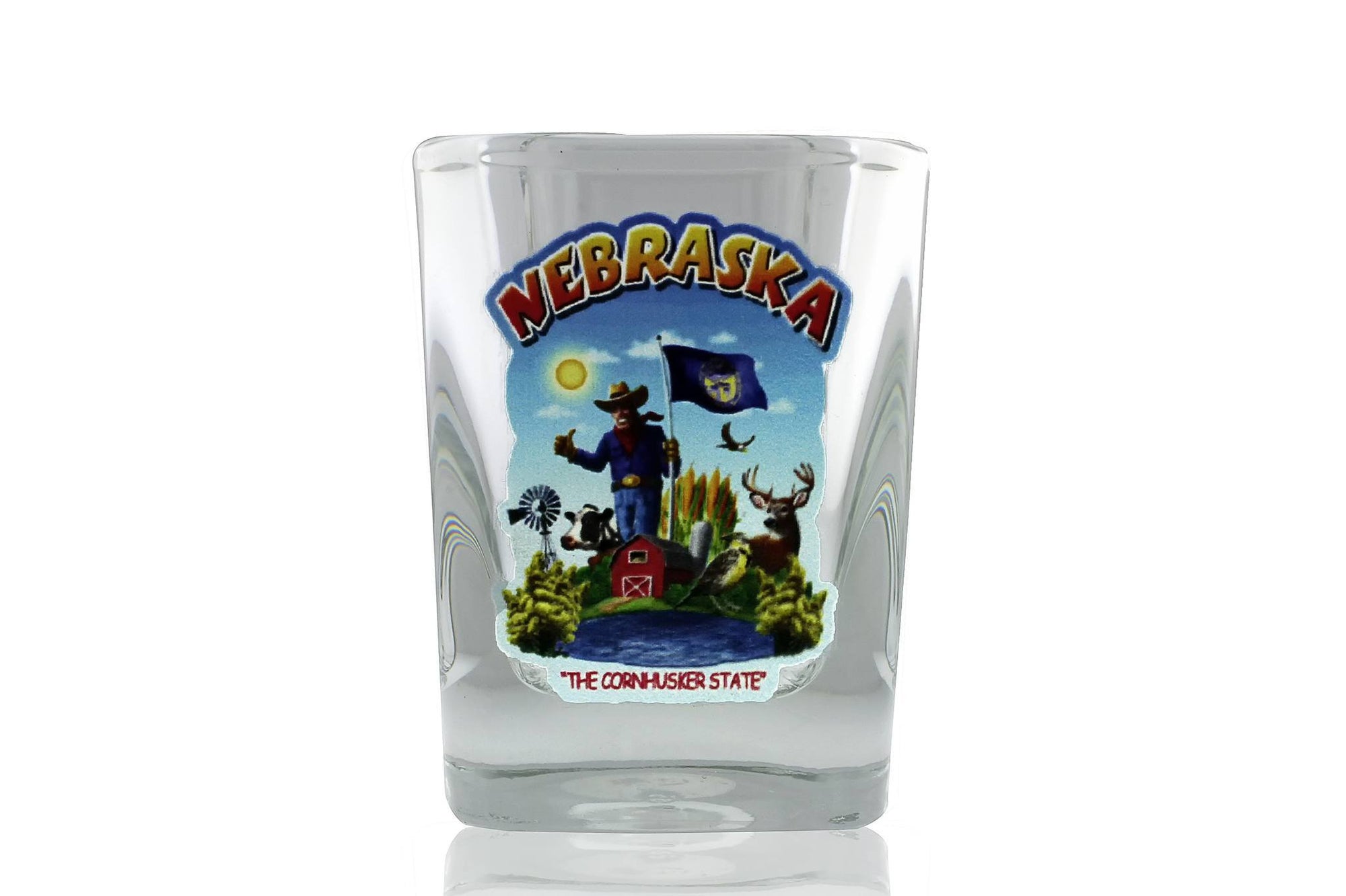 Souvenir - Nebraska "The Cornhusker State" Shot Glass